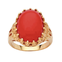 coral ring