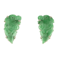 carved jade​ earrings