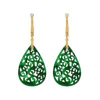carved jade​ earrings